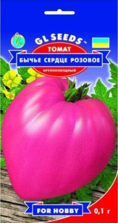 Семена Томата Бычье Сердце Розовое, 0.1 г, ТМ GL Seeds