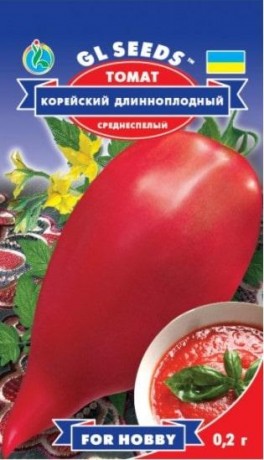 Семена Томата Корейский длинноплодный, 0.1 г, ТМ GL Seeds, НОВИНКА