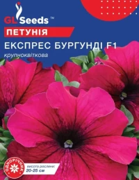 Насіння Петунія Експрес Бургунді, 10 гранул, ТМ GL Seeds