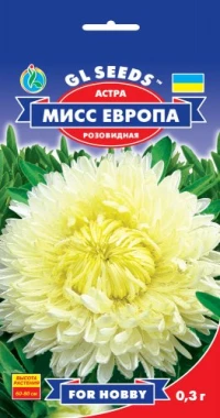 Насіння Астра Міс Європа, 0.3 г, ТМ GL Seeds