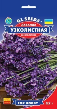 Насіння Лаванда вузьколиста, 0.1 г, ТМ GL Seeds