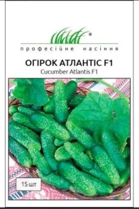 Насіння Огірка Атлантіс F1, 15 шт., Bejo, Голландія, ТМ Професійне насіння