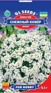 Насіння Аліссум Сніговий килим, 0.1 г, ТМ GL Seeds