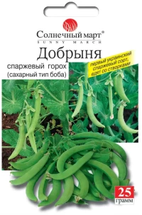 Насіння Гороху Добриня, 25 г, ТМ Сонячний Березень