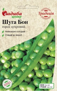 Насіння Гороха Шуга Бон, 5 г, ТМ Садиба Центр