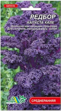 Насіння Капусти Редбор, 0,5 г, ТМ ФлораМаркет