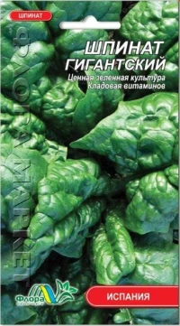 Насіння Шпинату гігантського, 1 г, ТМ ФлораМаркет