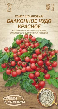 Семена Томата Балконное Ред F1, 0,1 г, ТМ Семена Украины