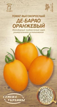 Насіння Помідорів Де-Барао помаранчевий, 0,1 г, ТМ Семена Украины