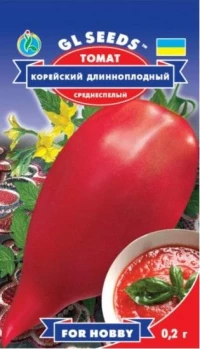 Насіння Помідорів Корейський довгоплідний, 0.1 г, ТМ GL Seeds, НОВИНКА