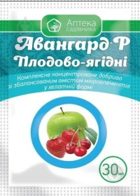 Добриво Авангард Плодово-ягідні, 30 мл, Укравіт