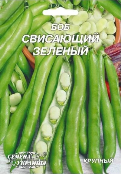 Насіння Бобів Звислий зелений, 20 г, ТМ Семена Украины