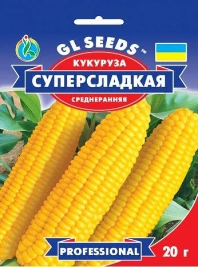 Насіння Кукурудзи Суперсолодка, 20 г, ТМ GL Seeds