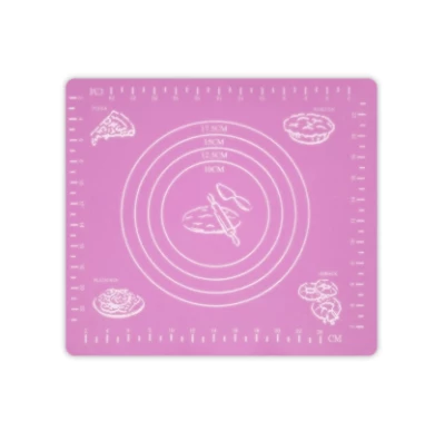 Силіконовий кондитерський килимок для тіста і випічки (фіолетовий), 48х38 см